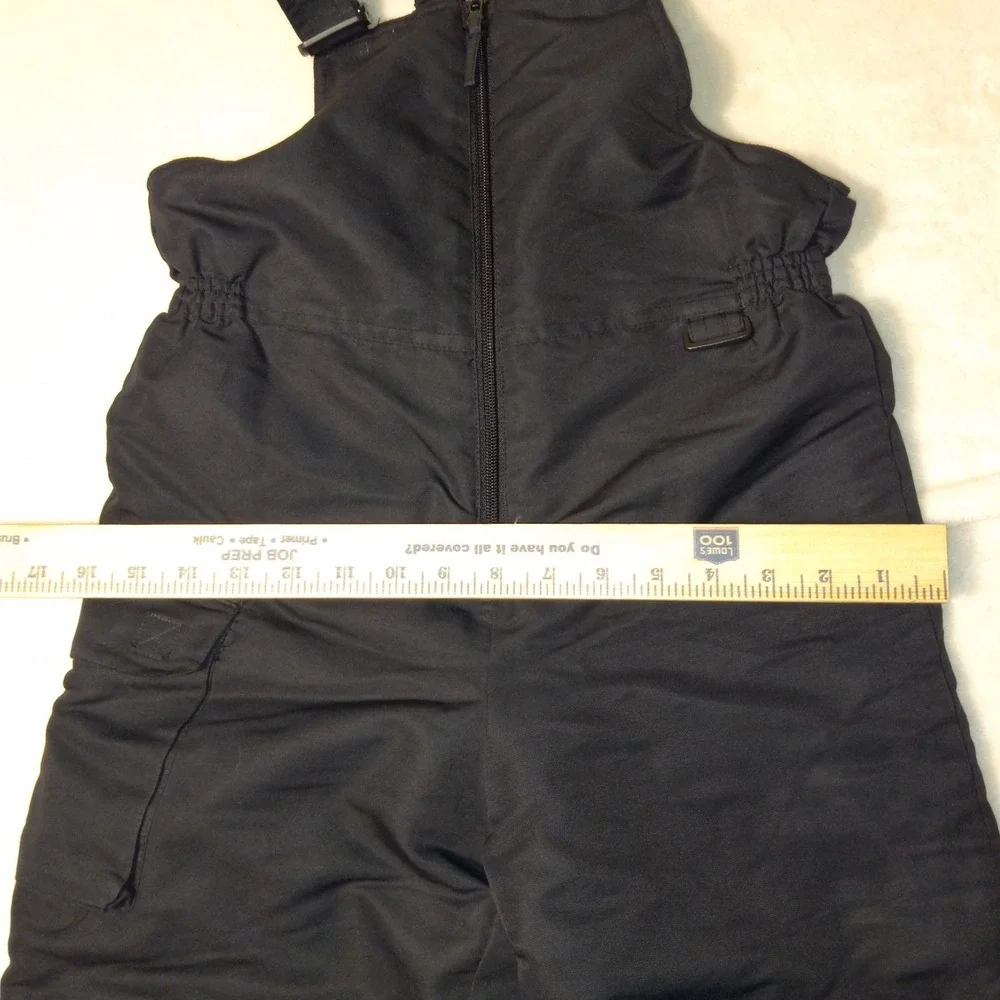 Cherokee Black Ski Bibs Snow Suit Pants - Size Kids Girls Boys small